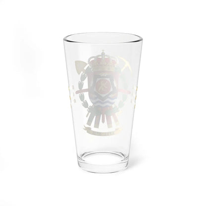 Coat of Arms of the 12th Bridge Engineer Regiment (Spain) (Coat of Arms) Pint Glass 16oz - Go Mug Yourself