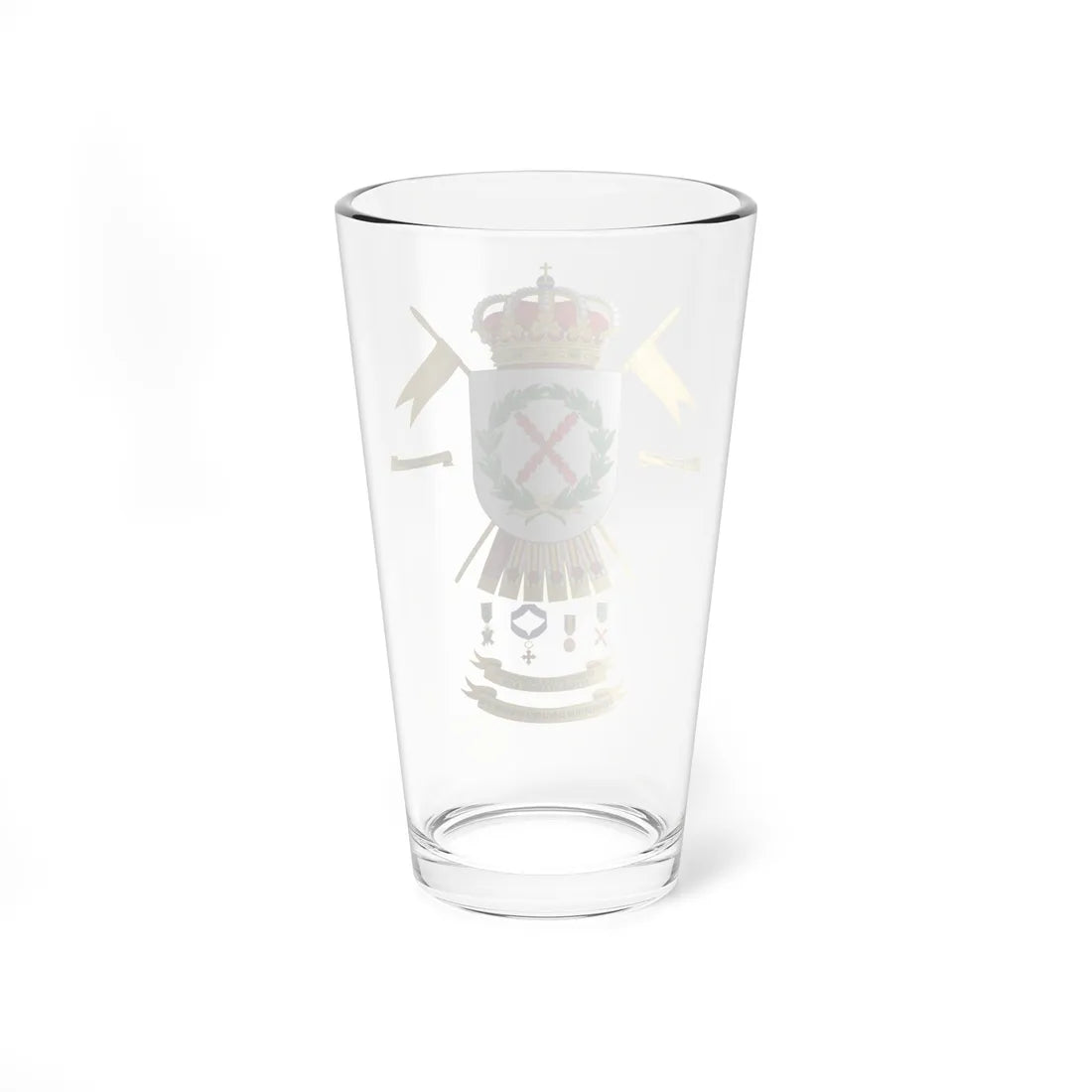 Coat of Arms of the 12th Cavalry Regiment Farnesio (Spain) (Coat of Arms) Pint Glass 16oz - Go Mug Yourself
