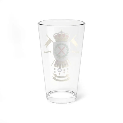 Coat of Arms of the 12th Cavalry Regiment Farnesio (Spain) (Coat of Arms) Pint Glass 16oz - Go Mug Yourself