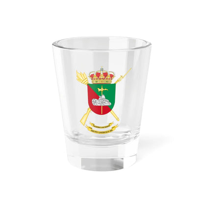 Coat of Arms of the 12th Logistics Group (Spain) (Coat of Arms) Shot Glass 1.5oz 1.5oz - Go Mug Yourself