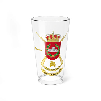 Coat of Arms of the 12th Mechanized Infantry Brigade Guadarrama (Spain) (Coat of Arms) Pint Glass 16oz 16oz - Go Mug Yourself