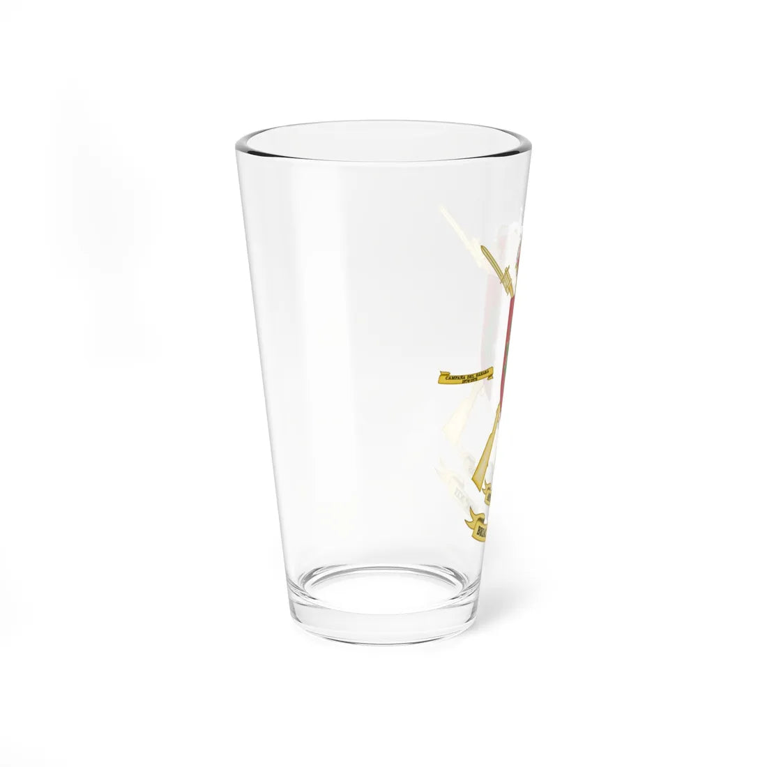 Coat of Arms of the 12th Mechanized Infantry Brigade Guadarrama (Spain) (Coat of Arms) Pint Glass 16oz - Go Mug Yourself