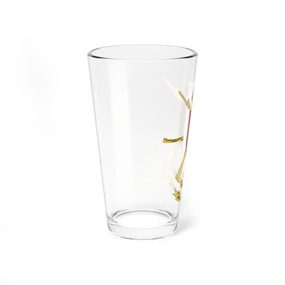 Coat of Arms of the 12th Mechanized Infantry Brigade Guadarrama (Spain) (Coat of Arms) Pint Glass 16oz - Go Mug Yourself