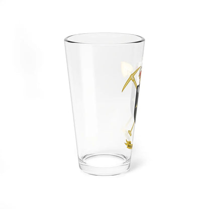 Coat of Arms of the 12th Military Engineering Battalion (Spain) (Coat of Arms) Pint Glass 16oz - Go Mug Yourself