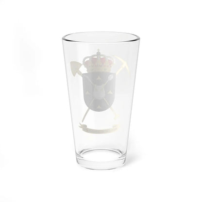 Coat of Arms of the 12th Military Engineering Battalion (Spain) (Coat of Arms) Pint Glass 16oz - Go Mug Yourself