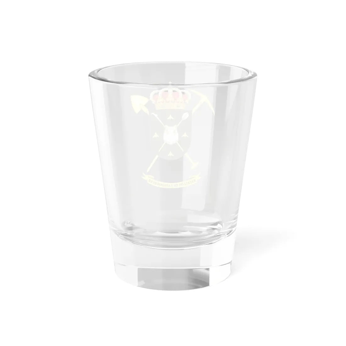 Coat of Arms of the 12th Military Engineering Battalion (Spain) (Coat of Arms) Shot Glass 1.5oz - Go Mug Yourself