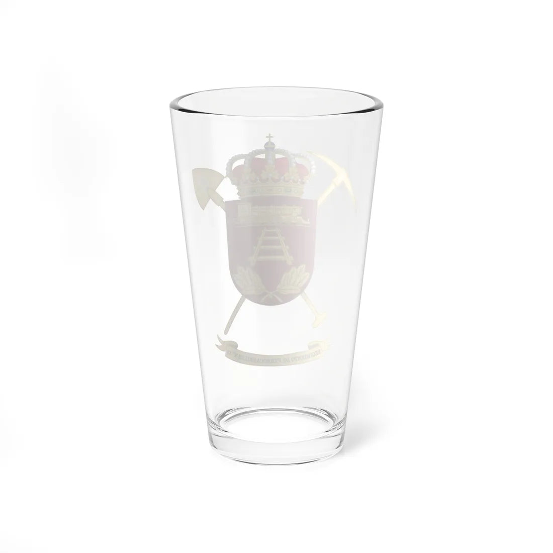 Coat of Arms of the 13th Railway Regiment (Spain) (Coat of Arms) Pint Glass 16oz - Go Mug Yourself