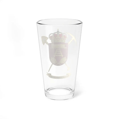 Coat of Arms of the 13th Railway Regiment (Spain) (Coat of Arms) Pint Glass 16oz - Go Mug Yourself