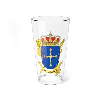 Coat of Arms of the 14th Zone of the Guardia Civil - Asturias (Spain) (Coat of Arms) Pint Glass 16oz 16oz - Go Mug Yourself