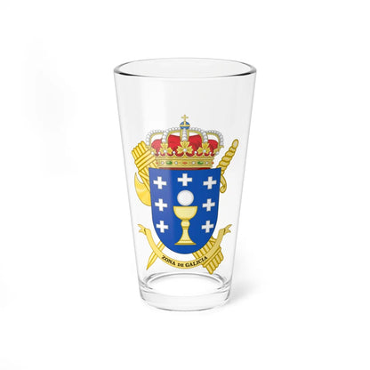 Coat of Arms of the 15th Zone of the Guardia Civil - Galicia (Spain) (Coat of Arms) Pint Glass 16oz 16oz - Go Mug Yourself