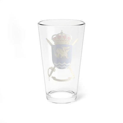 Coat of Arms of the 16th Brigade Canarias Headquarters Battalion (Spain) (Coat of Arms) Pint Glass 16oz - Go Mug Yourself
