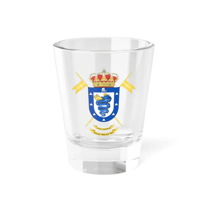 Coat of Arms of the 16th Light Armored Cavalry Group Milán (Spain) (Coat of Arms) Shot Glass 1.5oz 1.5oz - Go Mug Yourself