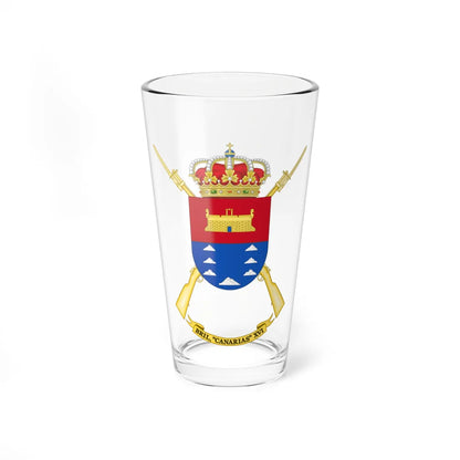 Coat of Arms of the 16th Light Infantry Brigade Canarias (Spain) (Coat of Arms) Pint Glass 16oz 16oz - Go Mug Yourself