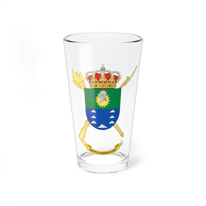 Coat of Arms of the 16th Logistics Group (Spain) (Coat of Arms) Pint Glass 16oz 16oz - Go Mug Yourself
