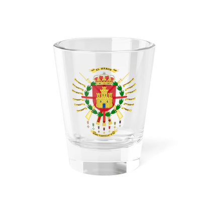 Coat of arms of the 16th Mechanized Infantry Regiment Castilla (Spain) (Coat of Arms) Shot Glass 1.5oz 1.5oz - Go Mug Yourself
