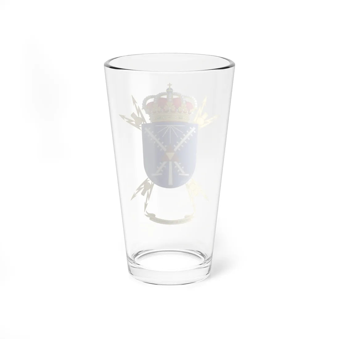 Coat of Arms of the 16th Signals Company (Spain) (Coat of Arms) Pint Glass 16oz - Go Mug Yourself