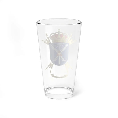 Coat of Arms of the 16th Signals Company (Spain) (Coat of Arms) Pint Glass 16oz - Go Mug Yourself