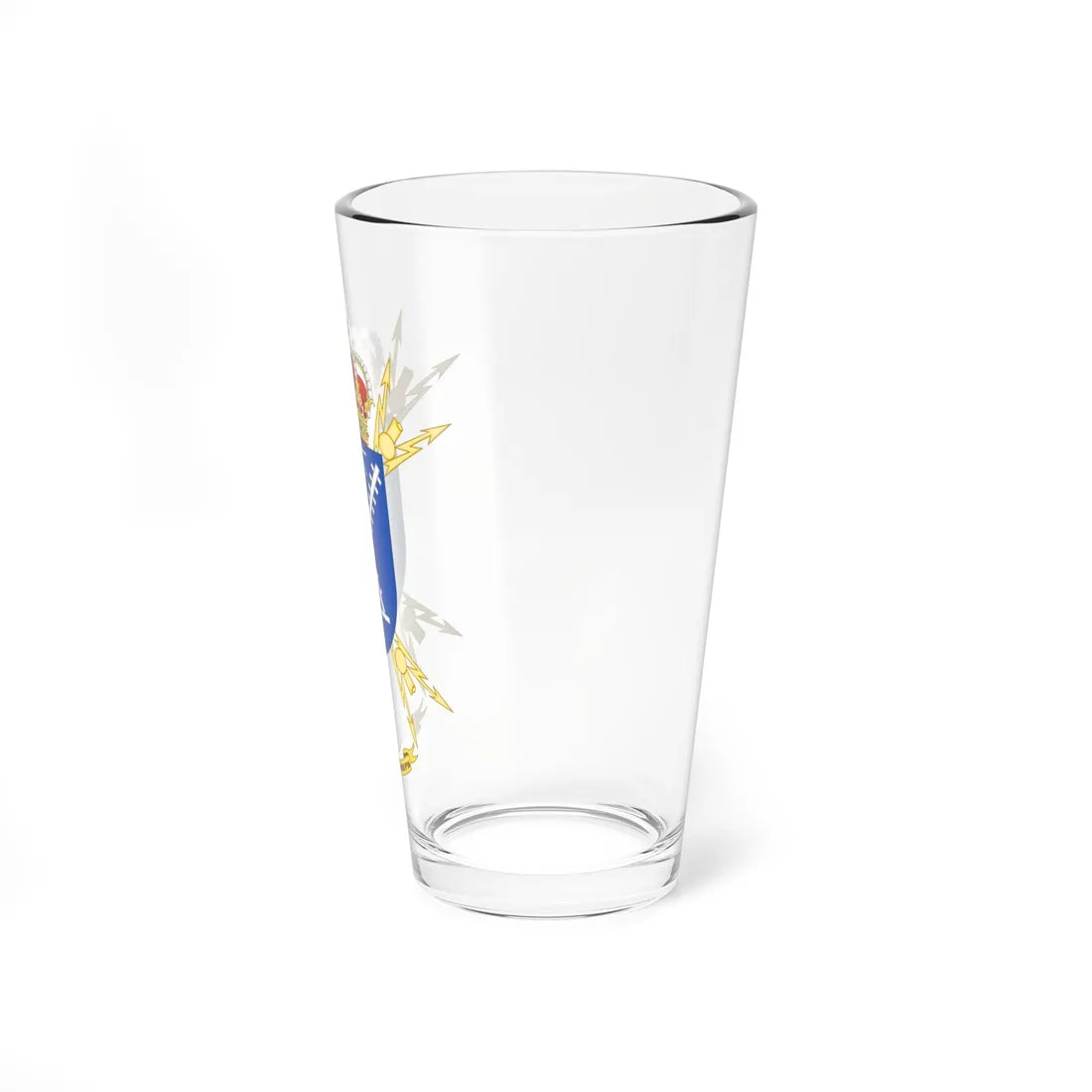 Coat of Arms of the 16th Signals Company (Spain) (Coat of Arms) Pint Glass 16oz - Go Mug Yourself