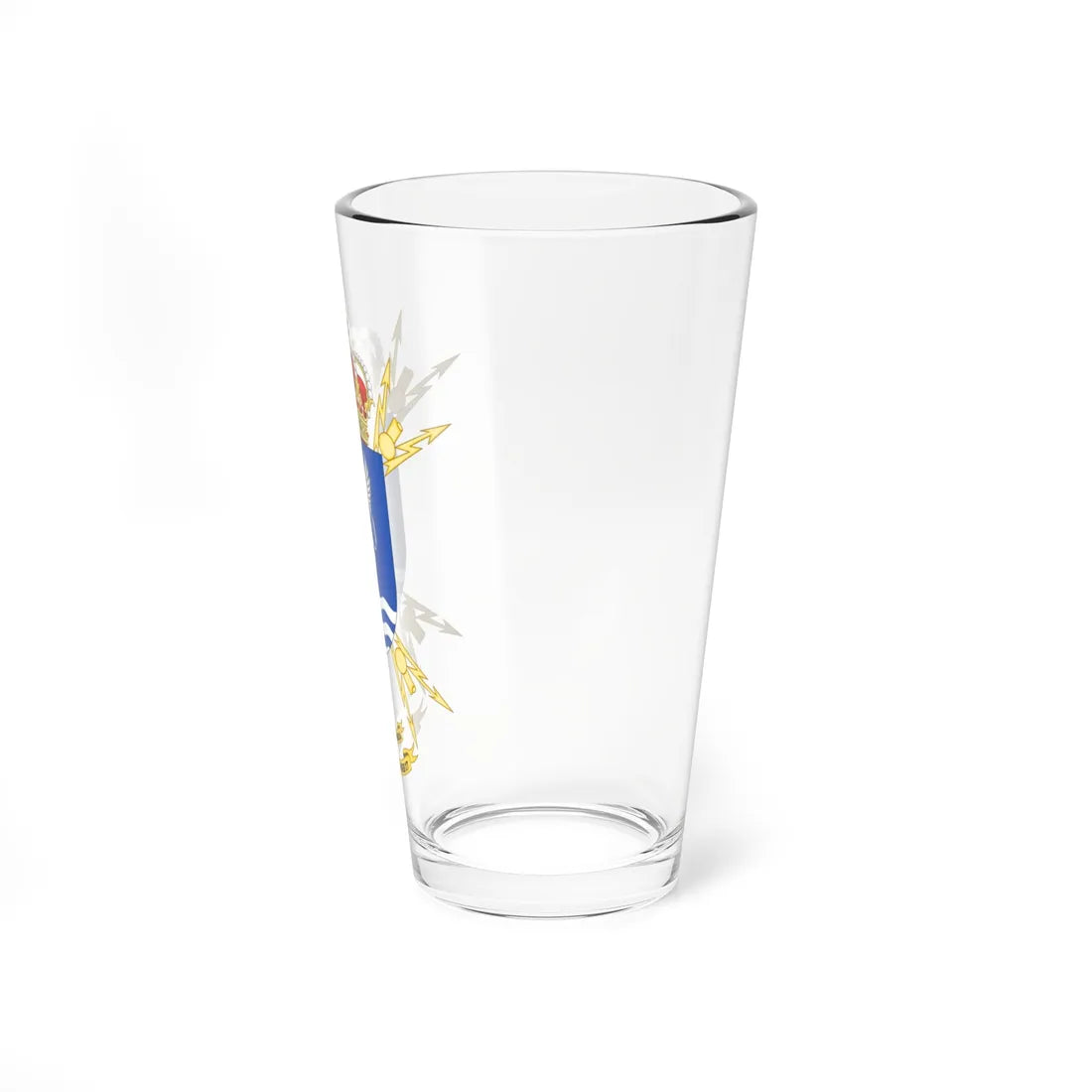 Coat of Arms of the 17th Signals Company (Spain) (Coat of Arms) Pint Glass 16oz - Go Mug Yourself