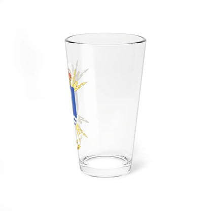 Coat of Arms of the 17th Signals Company (Spain) (Coat of Arms) Pint Glass 16oz - Go Mug Yourself