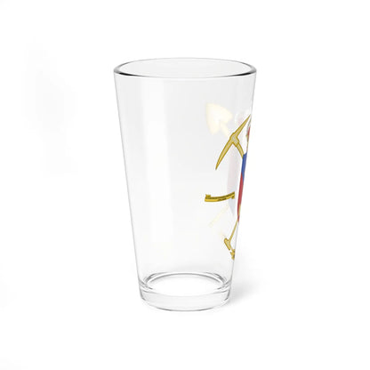 Coat of Arms of the 1st-1 Combat Engineer Battalion (Spain) (Coat of Arms) Pint Glass 16oz - Go Mug Yourself