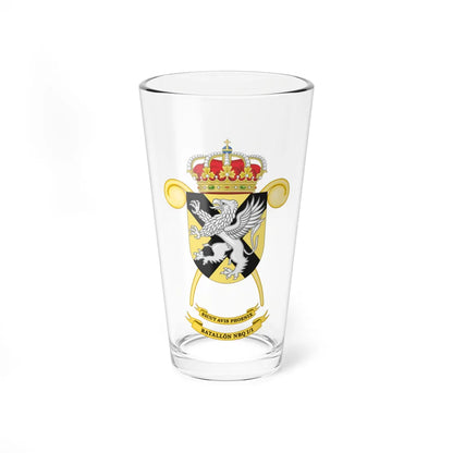 Coat of Arms of the 1st-1 NBC-Defense Batalion (Spain) (Coat of Arms) Pint Glass 16oz 16oz - Go Mug Yourself