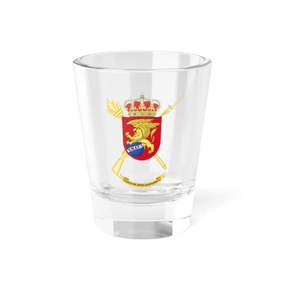 Coat of Arms of the 1st-1 Spanish Army Health Support Unit (Spain) (Coat of Arms) Shot Glass 1.5oz 1.5oz - Go Mug Yourself