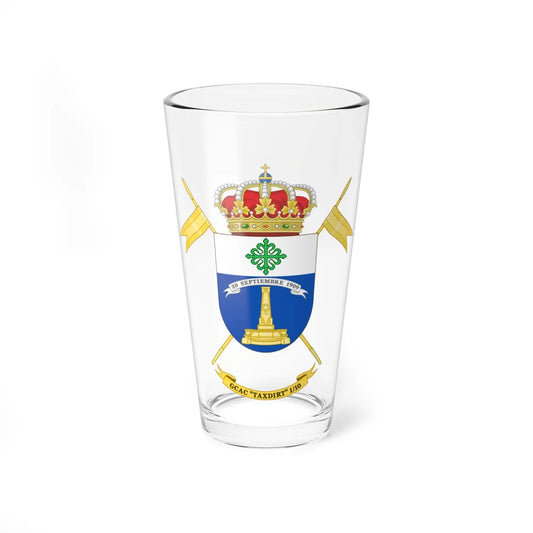 Coat of Arms of the 1st-10 Armored Cavalry Group Taxdirt (Spain) (Coat of Arms) Pint Glass 16oz 16oz - Go Mug Yourself