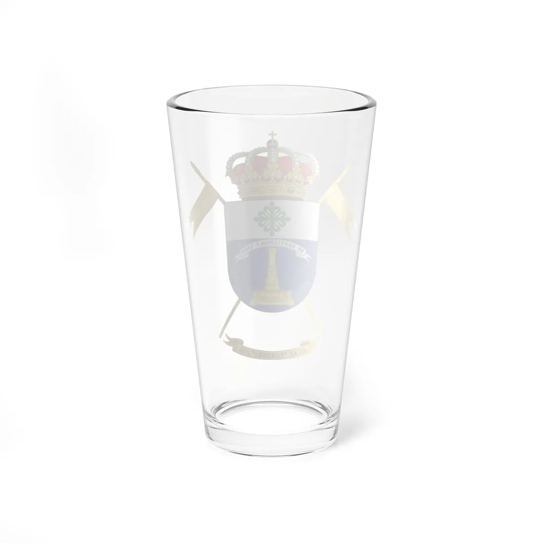 Coat of Arms of the 1st-10 Armored Cavalry Group Taxdirt (Spain) (Coat of Arms) Pint Glass 16oz - Go Mug Yourself
