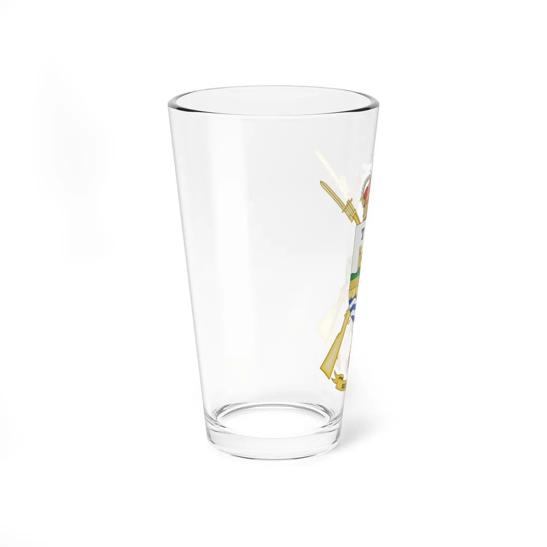 Coat of Arms of the 1st-10 Tank Infantry Battalion Málaga (Spain) (Coat of Arms) Pint Glass 16oz - Go Mug Yourself