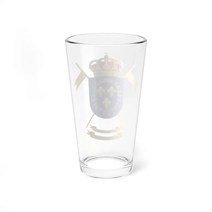 Coat of Arms of the 1st-11 Light Armored Cavalry Group Bourbon Lancers (Spain) (Coat of Arms) Pint Glass 16oz - Go Mug Yourself