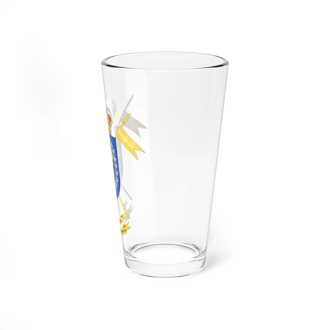 Coat of Arms of the 1st-11 Light Armored Cavalry Group Bourbon Lancers (Spain) (Coat of Arms) Pint Glass 16oz - Go Mug Yourself