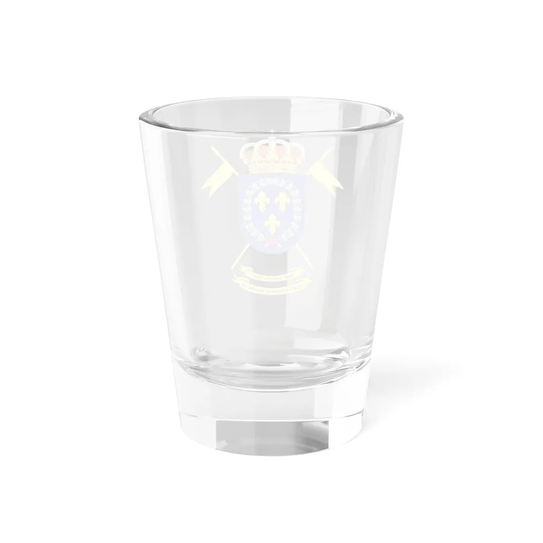 Coat of Arms of the 1st-11 Light Armored Cavalry Group Bourbon Lancers (Spain) (Coat of Arms) Shot Glass 1.5oz - Go Mug Yourself