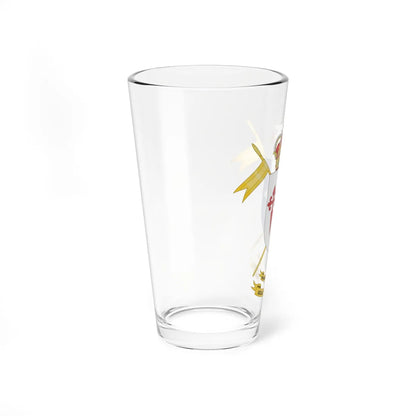 Coat of Arms of the 1st-12 Light Armored Cavalry Group Santiago (Spain) (Coat of Arms) Pint Glass 16oz - Go Mug Yourself