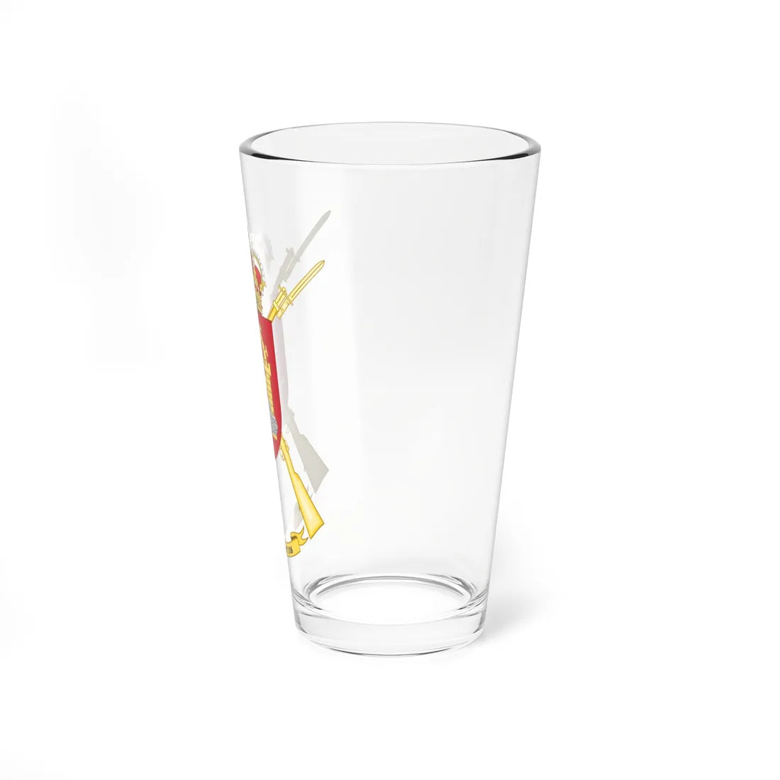 Coat of Arms of the 1st-16 Tank Infantry Battalion Mérida (Spain) (Coat of Arms) Pint Glass 16oz - Go Mug Yourself