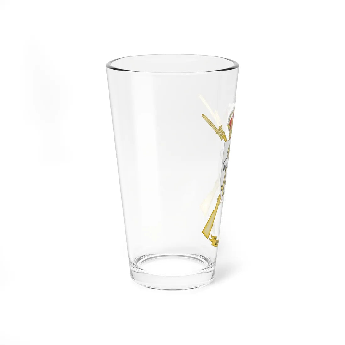 Coat of Arms of the 1st-2 Protected Infantry Battalion Princesa (Spain) (Coat of Arms) Pint Glass 16oz - Go Mug Yourself