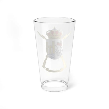 Coat of Arms of the 1st-29 Protected Infantry Battalion Zamora (Spain) (Coat of Arms) Pint Glass 16oz - Go Mug Yourself