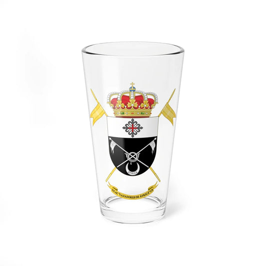 Coat of Arms of the 1st-3 Armored Cavalry Group Cazadores de África (Spain) (Coat of Arms) Pint Glass 16oz 16oz - Go Mug Yourself