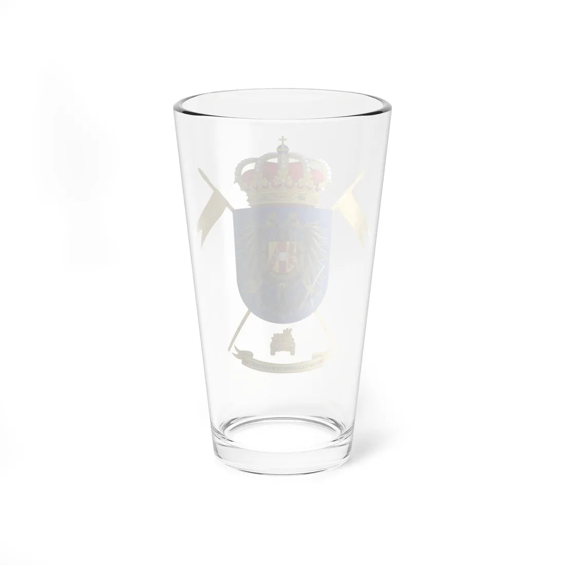 Coat of Arms of the 1st-4 Armored Cavalry Group Cazadores de María Cristina (Spain) (Coat of Arms) Pint Glass 16oz - Go Mug Yourself
