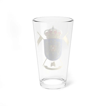 Coat of Arms of the 1st-4 Armored Cavalry Group Cazadores de María Cristina (Spain) (Coat of Arms) Pint Glass 16oz - Go Mug Yourself