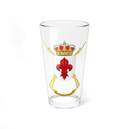 Coat of Arms of the 1st-4 Parachute Infantry Flag Roger de Flor (Spain) (Coat of Arms) Pint Glass 16oz 16oz - Go Mug Yourself