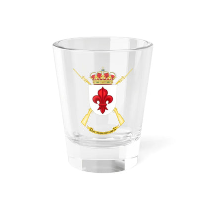 Coat of Arms of the 1st-4 Parachute Infantry Flag Roger de Flor (Spain) (Coat of Arms) Shot Glass 1.5oz 1.5oz - Go Mug Yourself