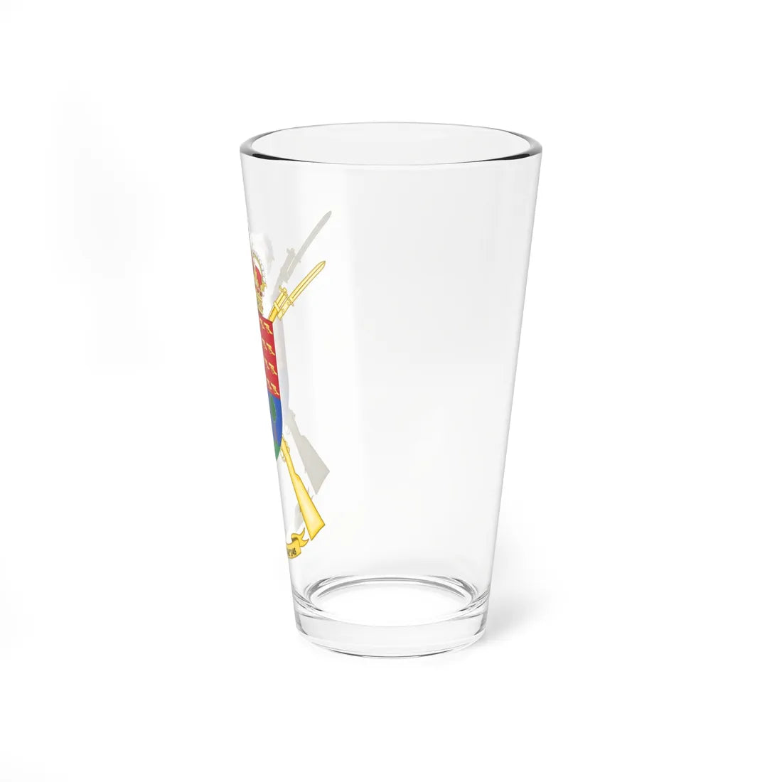 Coat of Arms of the 1st-45 Motorized Infantry Battalion Guipúzcoa (Spain) (Coat of Arms) Pint Glass 16oz - Go Mug Yourself