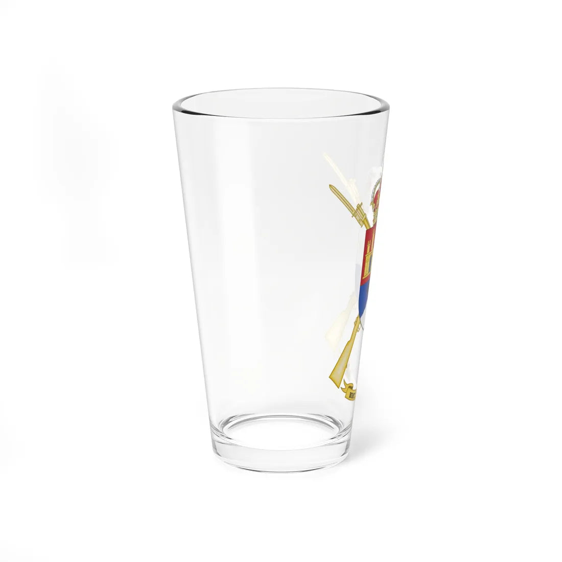 Coat of Arms of the 1st-49 Motorized Infantry Unit Albuera (Spain) (Coat of Arms) Pint Glass 16oz - Go Mug Yourself