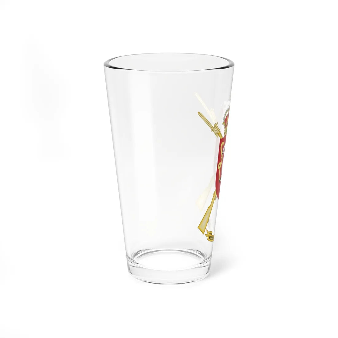 Coat of Arms of the 1st-50 Protected Infantry Battalion Ceriñola (Spain) (Coat of Arms) Pint Glass 16oz - Go Mug Yourself
