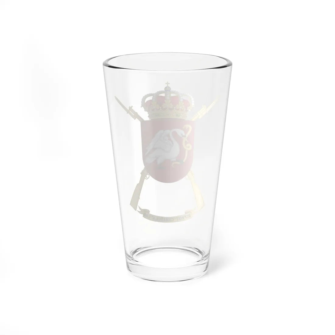 Coat of Arms of the 1st-50 Protected Infantry Battalion Ceriñola (Spain) (Coat of Arms) Pint Glass 16oz - Go Mug Yourself