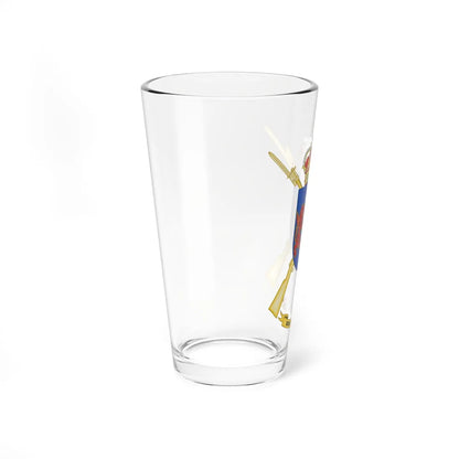 Coat of Arms of the 1st-62 Mechanized Infantry Battalion Badajoz (Spain) (Coat of Arms) Pint Glass 16oz - Go Mug Yourself