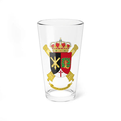 Coat of Arms of the 1st-63 Rocket Artillery Group (Spain) (Coat of Arms) Pint Glass 16oz 16oz - Go Mug Yourself