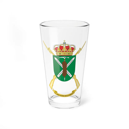 Coat of Arms of the 1st-64 Skiing Climbing Company (Spain) (Coat of Arms) Pint Glass 16oz 16oz - Go Mug Yourself