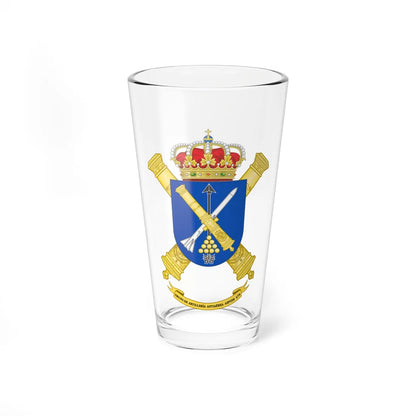 Coat of Arms of the 1st-73 Aspide Air Defence Artillery Group (Spain) (Coat of Arms) Pint Glass 16oz 16oz - Go Mug Yourself